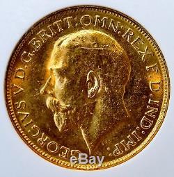 1917 P SOV Australia Full Sovereign Gold Coin (ANACS MS 62 MS62) (2550)