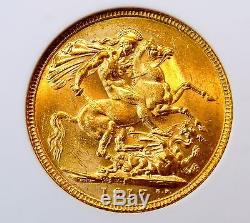 1917 P SOV Australia Full Sovereign Gold Coin (ANACS MS 62 MS62) (2550)