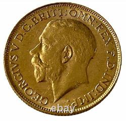 1918 Gold Full Sovereign Coin King George V Melbourne Mint Unique Rare Mark