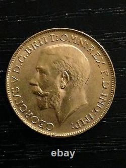 1918'P' Full Sovereign St George Reverse George V Gold coin