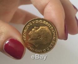 1918 P George V Sovran Gold Coin Australia Perth Mint