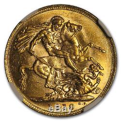 1919-P Australia Gold Sovereign George V MS-61 NGC SKU#171139