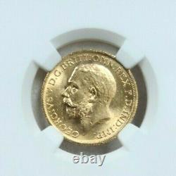 1925 Australia Gold 1 Sovereign George V Ngc Ms 62 Beautiful Luster Bright Coin