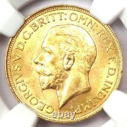 1929-SA South Africa George V Gold Sovereign Coin 1S Certified NGC MS63 (BU UNC)