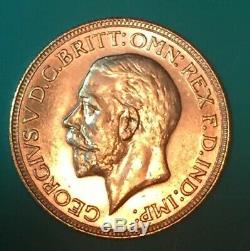 1930 M UNC King George Australia Gold Sovereign. Only 77,000 Minted. Super Rare