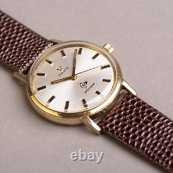 1970 Omega DUNLOP AUSTRALIA 9ct solid gold gents watch 9k vintage
