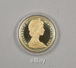 1980 Australia $200 Dollars Koala Bear Proof 22k Gold Coin with Box NO COA JTN