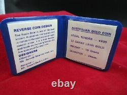 1980 Australia $200 Gold Koala KM 71, 0.917 gold 10 gr, UNC
