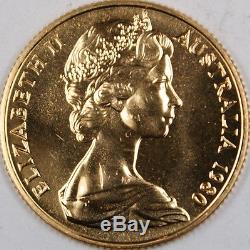 1980 Australia $200 Koala Bear Gold Coin 22K BU UNC in Holder
