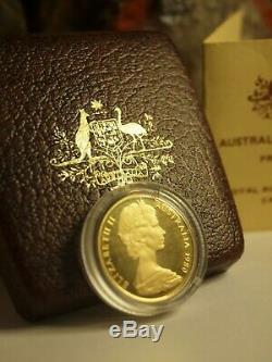 1980 Australian Gold Proof Coin $200 Koala Bear With Coa & Original Packaging