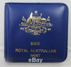 1980 Royal Australian Mint $200 Gold Coin In Original Folder