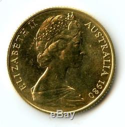 1980 Royal Australian Mint $200 Gold Coin Uncirculated in original Blue Pouch