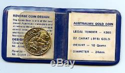 1980 Royal Australian Mint $200 Gold Coin Uncirculated in original Blue Pouch