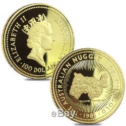 1986 1.85 oz Australian Nugget Proof Gold 4-Coin Set