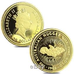 1986 1.85 oz Australian Nugget Proof Gold 4-Coin Set