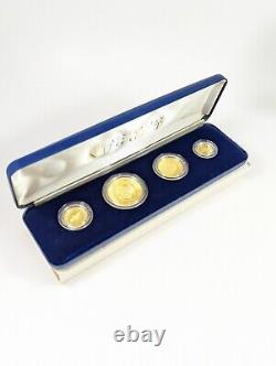 1986 Australia 4 Piece Coin Gold Nugget Proof Set