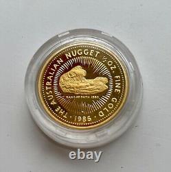 1986 Australia Gold Nugget 1/2 oz, Fine Gold, Queen Elizabeth II Collectors Coin