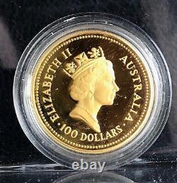 1986 Australia WELCOME STRANGER ONE oz Gold Perth Mint Nugget-Cameo BU Proof
