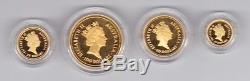 1986 Australian Gold Proof Nugget series 4 Coin Set $15 $25 $50 $100