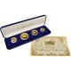 1986 P Australia Gold Nugget 4 Coin Proof Set In Ogp With Coa