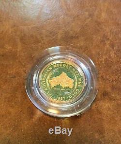 1987 1/10 oz Australian Gold Nugget Coin Mint Capsule Proof Set Rare