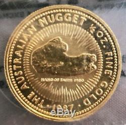 1987 $50 Australian Gold Half Ounce 1/2 Oz Hand of Faith Coin
