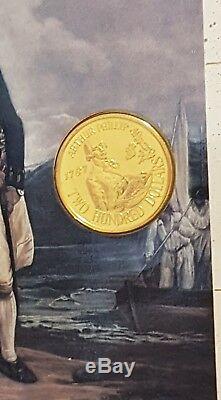 1987 AUSTRALIAN $200 GOLD COIN ARTHUR PHILIP 22 CARAT 10 gr. ORIGINAL FOLDER UNC