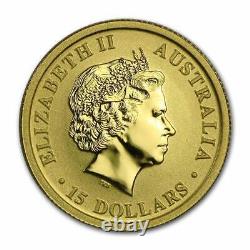 1987 AU -Present Australia Gold Kangaroo/Nugget (Random Year) 1/10oz Brillian