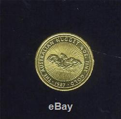 1987 Australian 1/4oz Gold Nugget Coin