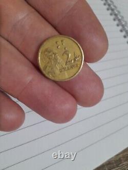 1988 Australian $2 Two Dollar Coin Rare Horst Hahne (hh Initial)