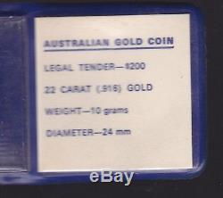 1988 Australian Koala in tree gold $200 Coin in blue wallet
