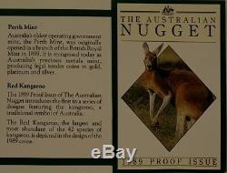 1989-P $5 Australian Gold Nugget (Red Kangaroo) Australian Nugget Proofs