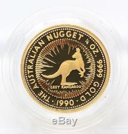 1990 Australian 5 Coin Gold Proof Issue Set (1/201oz). 9999 Fine