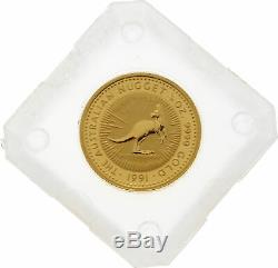 1991 The Australian Nugget / Kangaroo Series 1/10oz. 9999 Gold Bullion Coin PM