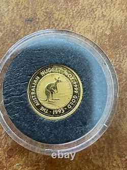 1993 Australian Kangaroo 1/20 oz. 9999 Gold Perth Rare Low Minted