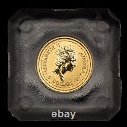 1995 $5 Australia 1/20 oz Gold Nugget/Kangaroo Coin BU G3445