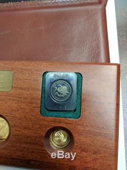 1995 Australian Gold Nugget 5 Coin Set. 1.9 Oz Pure Gold. 9999 Low Mintage