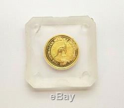 1995 Australian Nugget Coin 1/20 oz Fine Gold $5 Australian in Case Pre-Owned