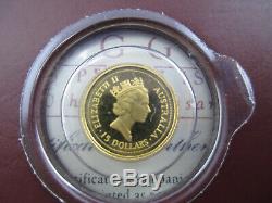 1996 $15 AUSTRALIAN NUGGET 1/10oz GOLD PROOF ISSUE COIN. A BEAUTY