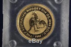 1996 1/10 oz. 9999 Gold Australian Nugget Kangaroo $15 Coin
