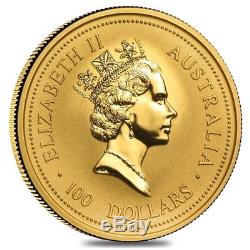 1996 1 oz Australian Gold Nugget Perth Mint Coin. 9999 Fine BU