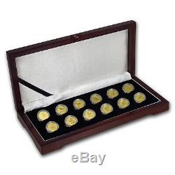 1996-2007 12-Coin 1/10 oz Gold Lunar Mint Set BU (Series I) SKU#56722