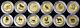 1996-2007 $5 Australia 1/20 Oz Gold Lunar 12-coin Set