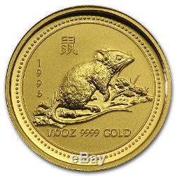 1996 Australia 1/10 oz Gold Lunar Rat (Series I) SKU #9009