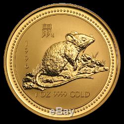 1996 Australia 1 oz Gold Lunar Rat (Series I) SKU #9007