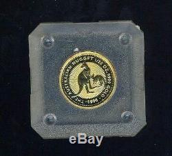 1996 Australian 1/20 Gold Kangaroo Coin in Capsule FREE POSTAGE in Australia