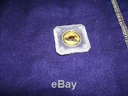 1996 Australian Lunar Coin 1/10 oz 24kt. 999 Gold Year of the Rat Key Date