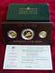 1996 Australian Lunar Gold Series Year Of The Mouse- Three Coin Proof Set Rare