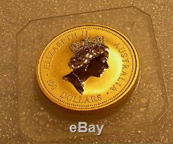 1996 Australian Lunar Year of MOUSE RAT $100.9999 Gold Coin 1 oz Australia