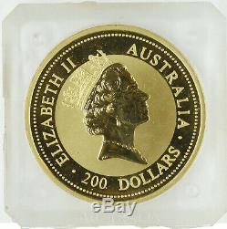 1997 $200 2oz Gold Australian Nugget. 9999